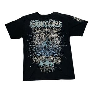 Vintage Silver Star Casting Company The Spider Black Graphic Silva T-Shirt